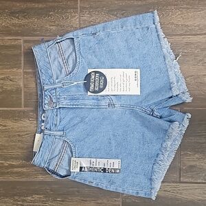 S.o.n.g. Distressed Denim Jean Shorts Sz 3